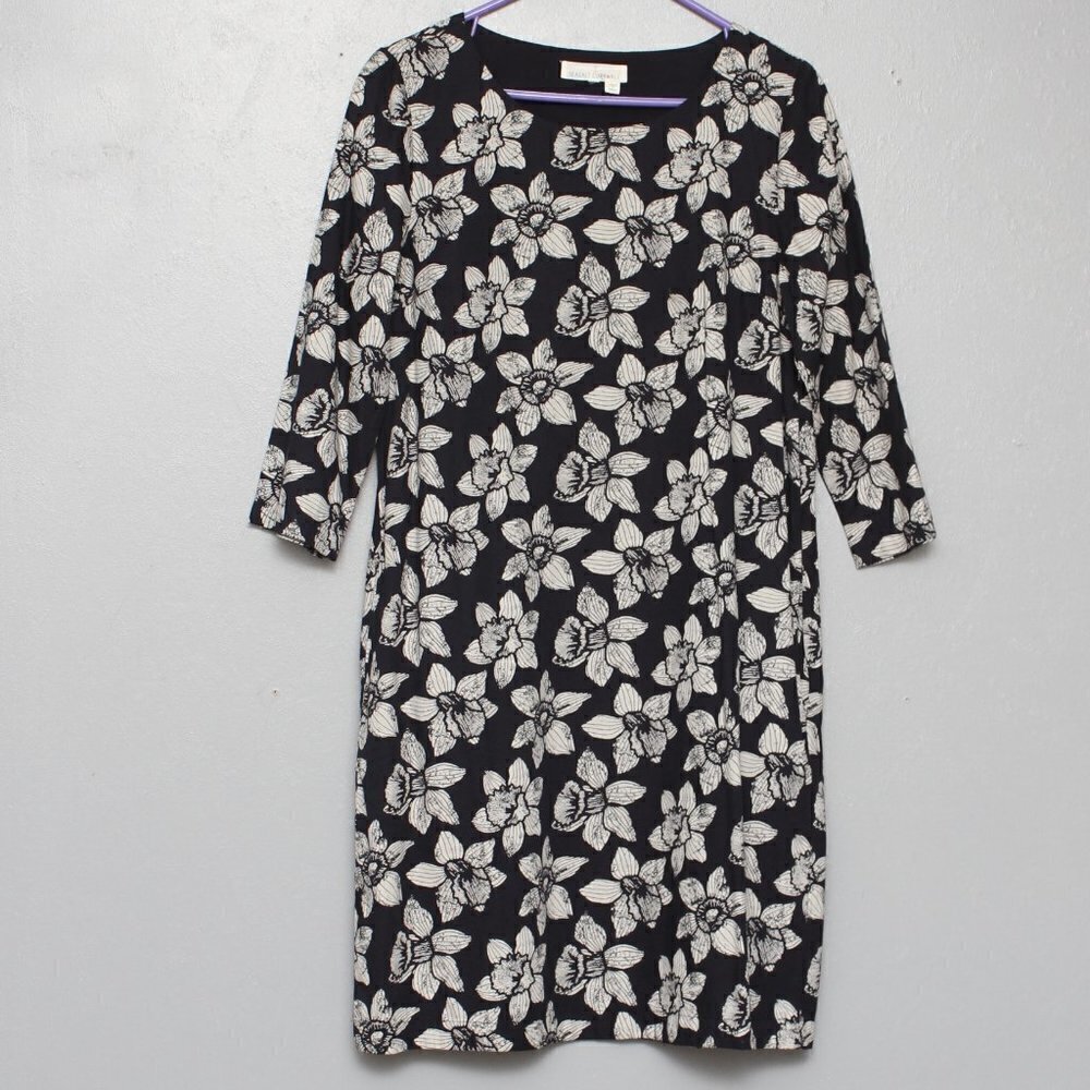 Seasalt Cornwall Moon Rock floral print cotton viscose dress